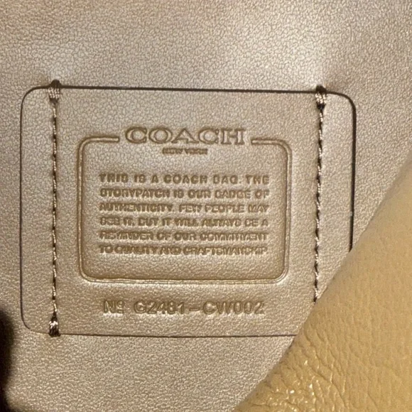 COACH Hadley Convertible Shoulder/Crossbody in Dark Stone with Gold Hardware - Picture 9 of 9